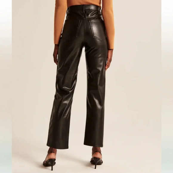 Abercrombie & Fitch Black Straight Leg Pants - Picture 9 of 12